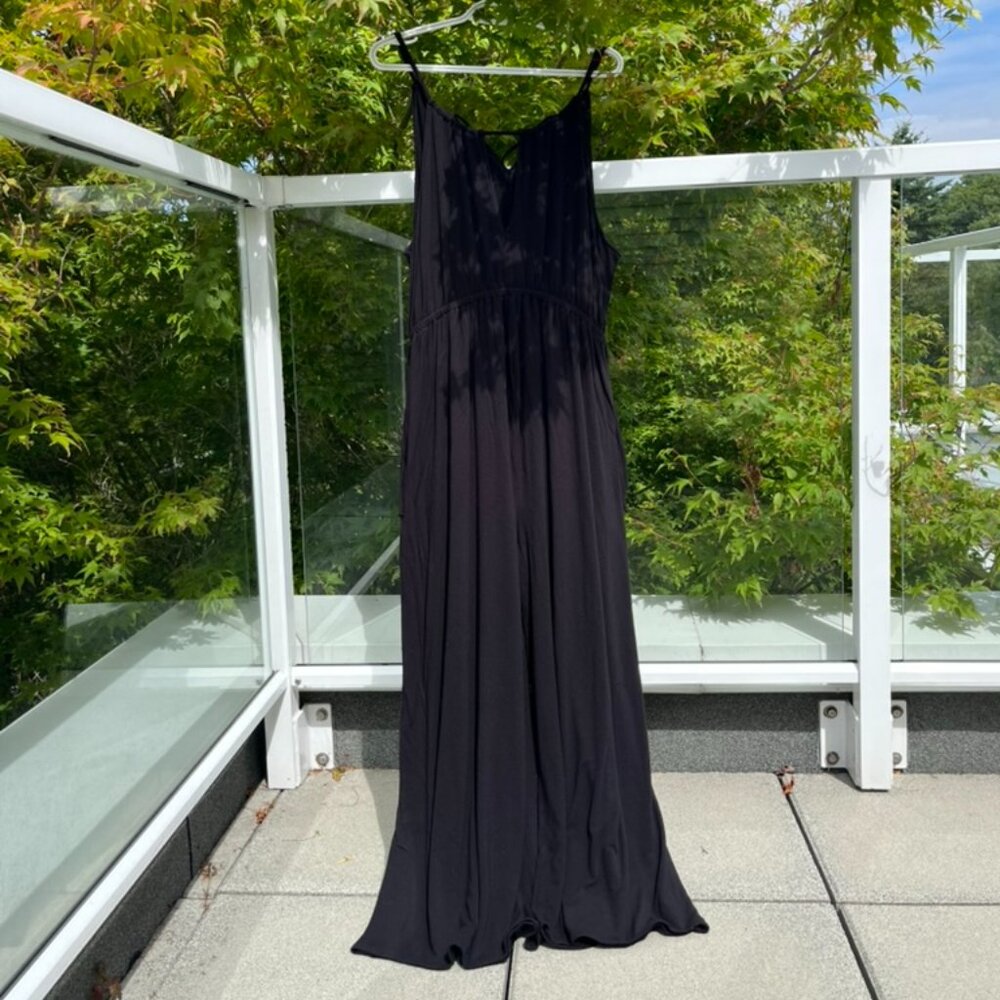 maternity cropped halter wide-leg jumpsuit